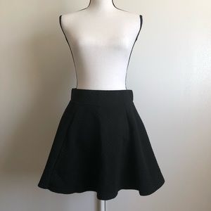 Quilted skater skirt